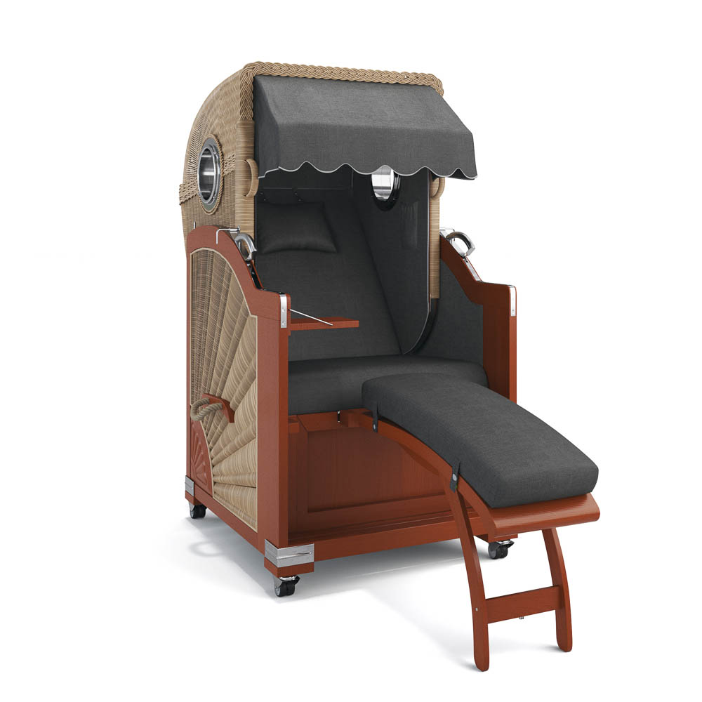 Strandkorb List - Mahagoni