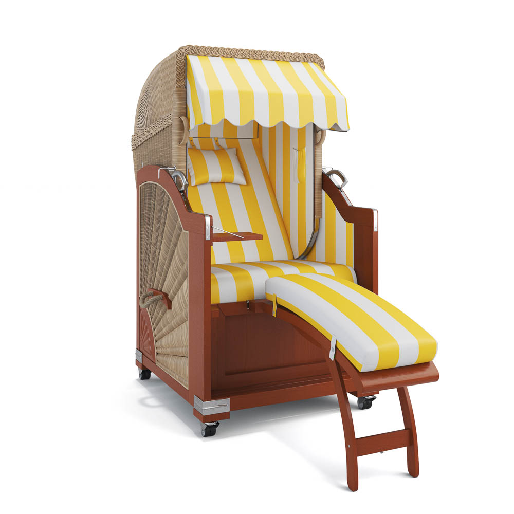 Strandkorb List - Mahagoni