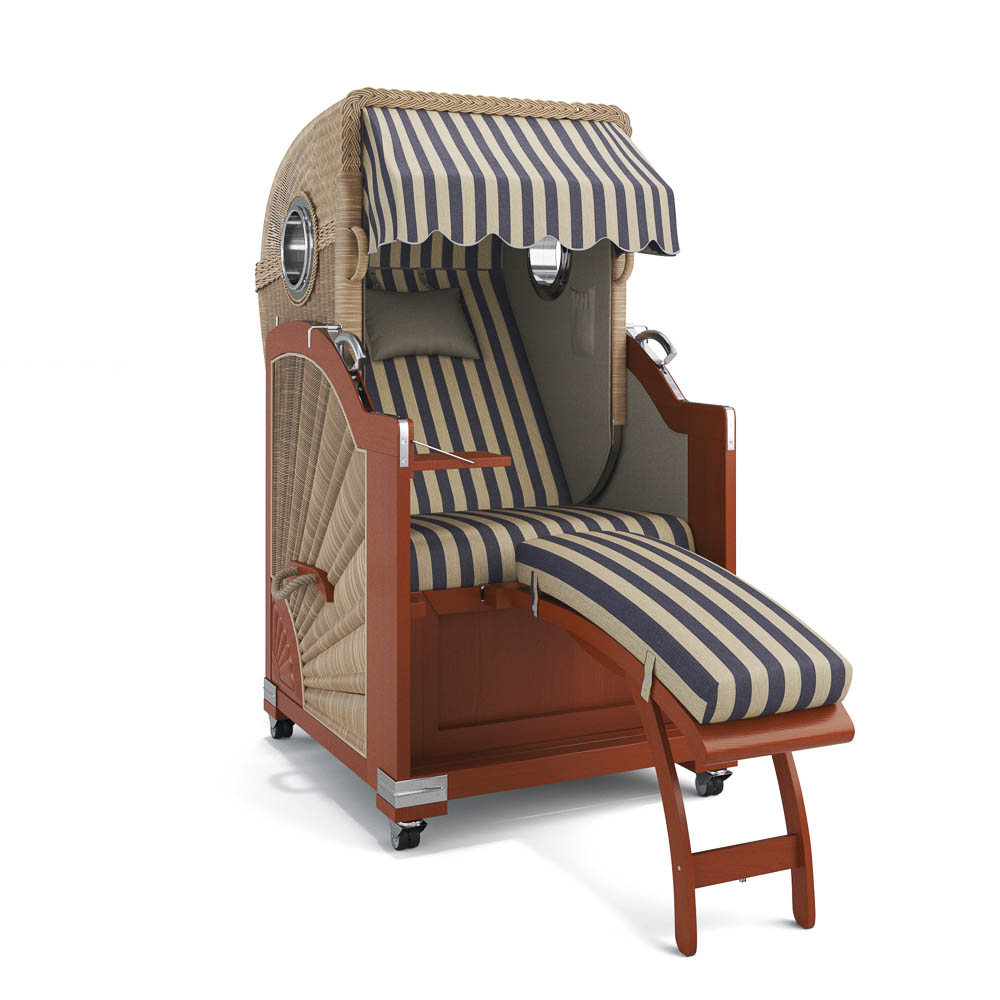 Strandkorb List - Mahagoni