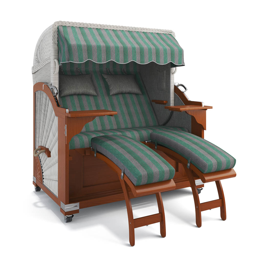 Strandkorb Kampen - Mahagoni