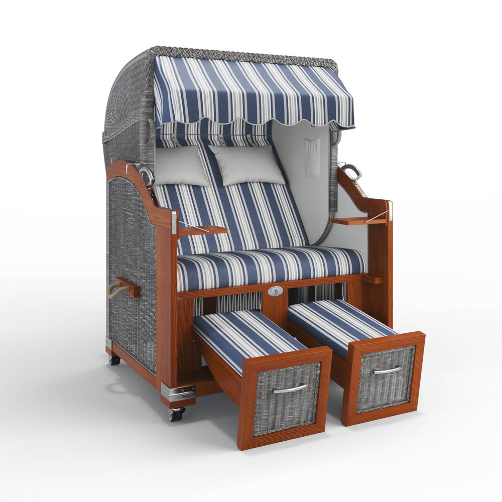 Strandkorb Hörnum - Mahagoni