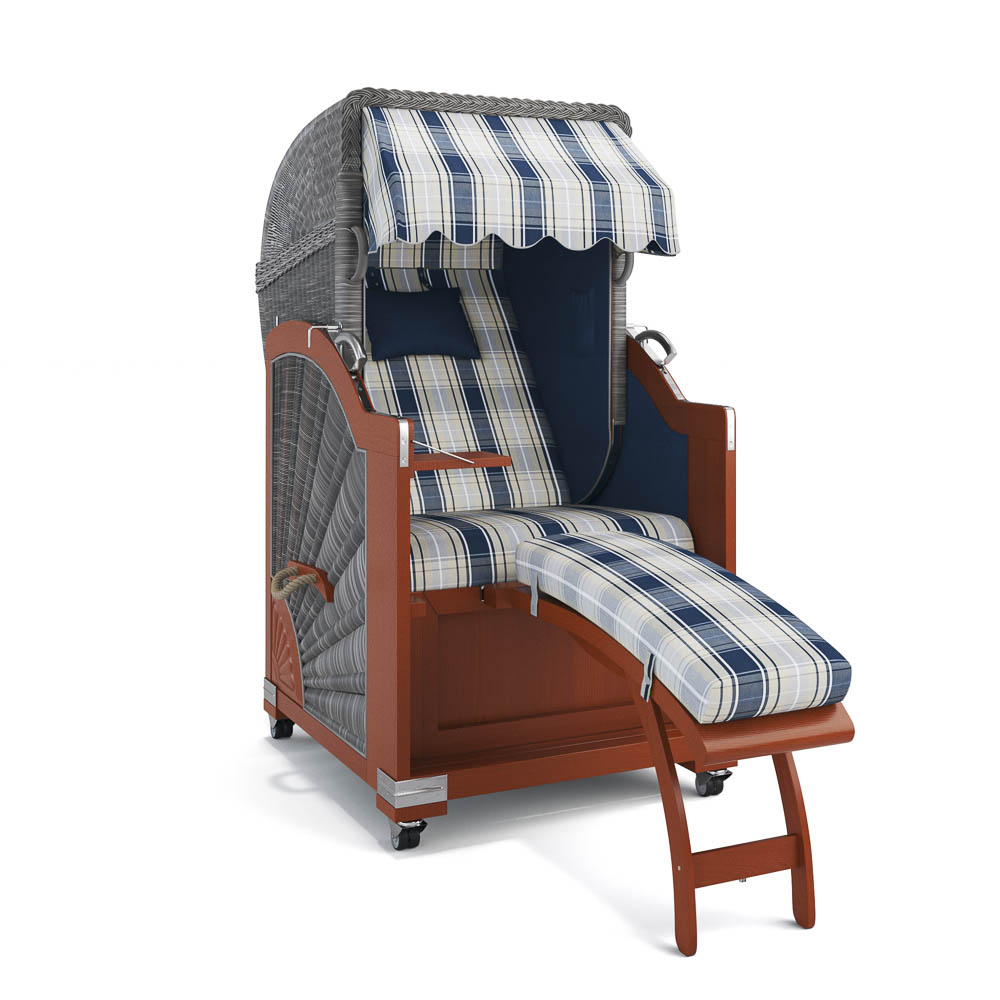 Strandkorb List - Mahagoni