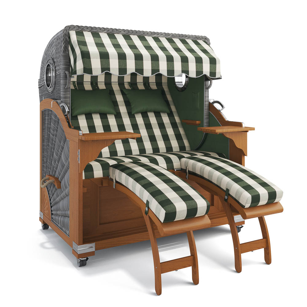 Strandkorb Kampen - Teak