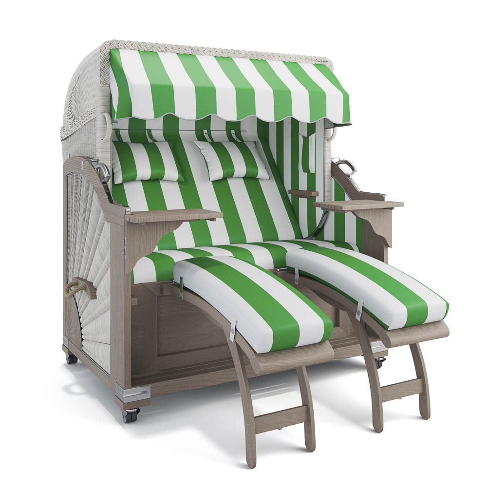 Strandkorb Kampen - Teak Vintage