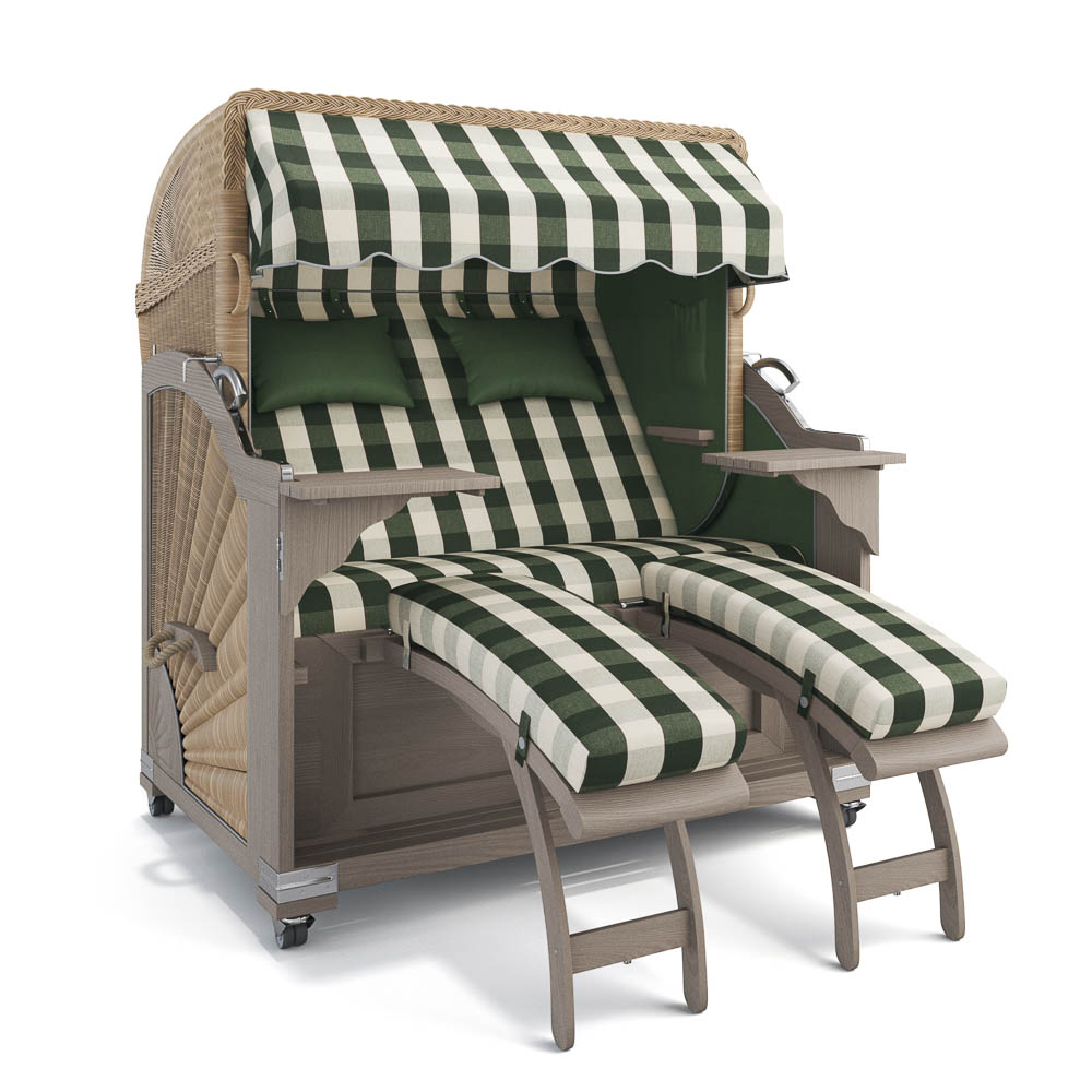 Strandkorb Kampen - Teak Vintage