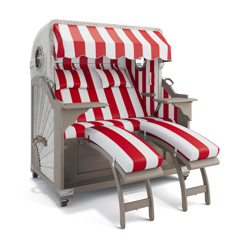 Strandkorb Kampen - Teak Vintage