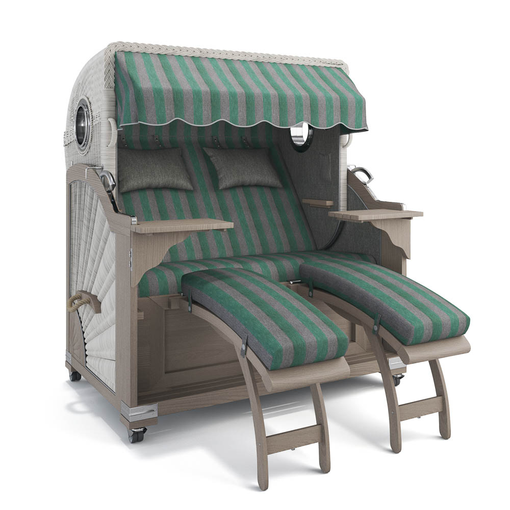 Strandkorb Kampen - Teak Vintage