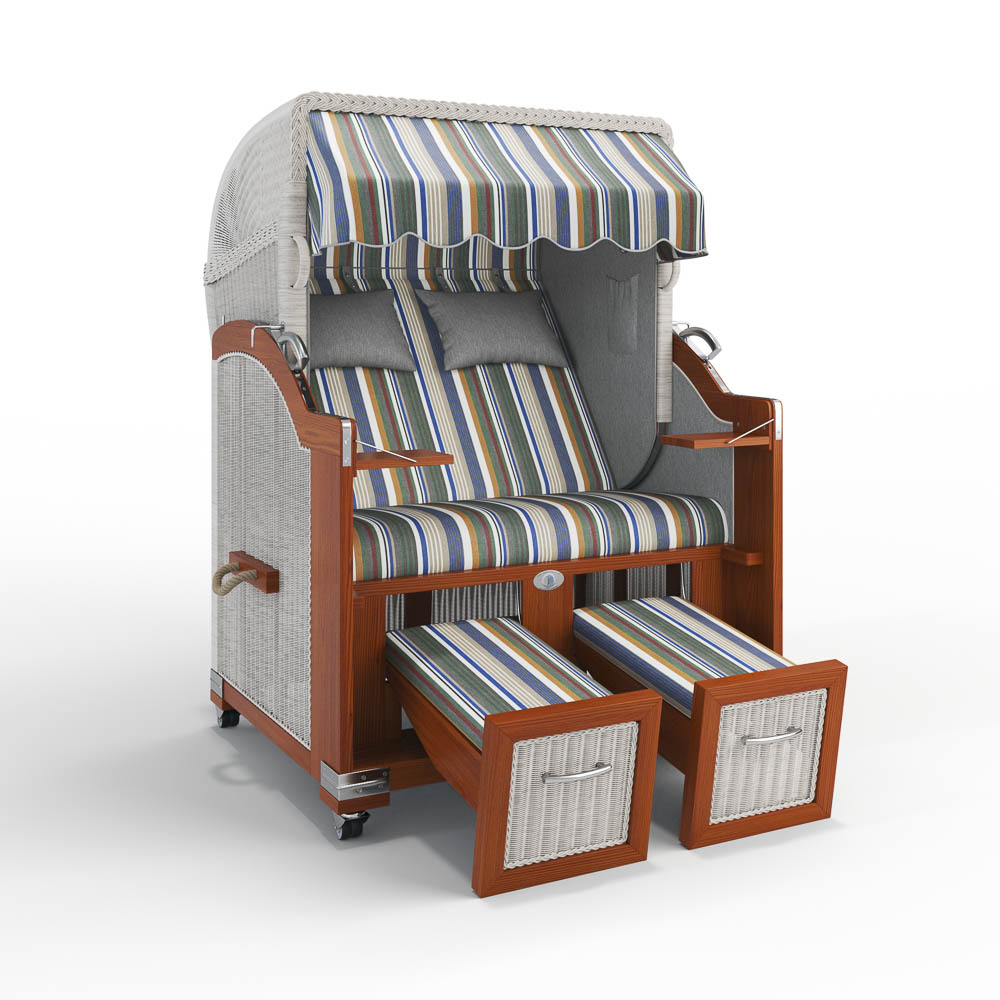 Strandkorb Hörnum - Mahagoni