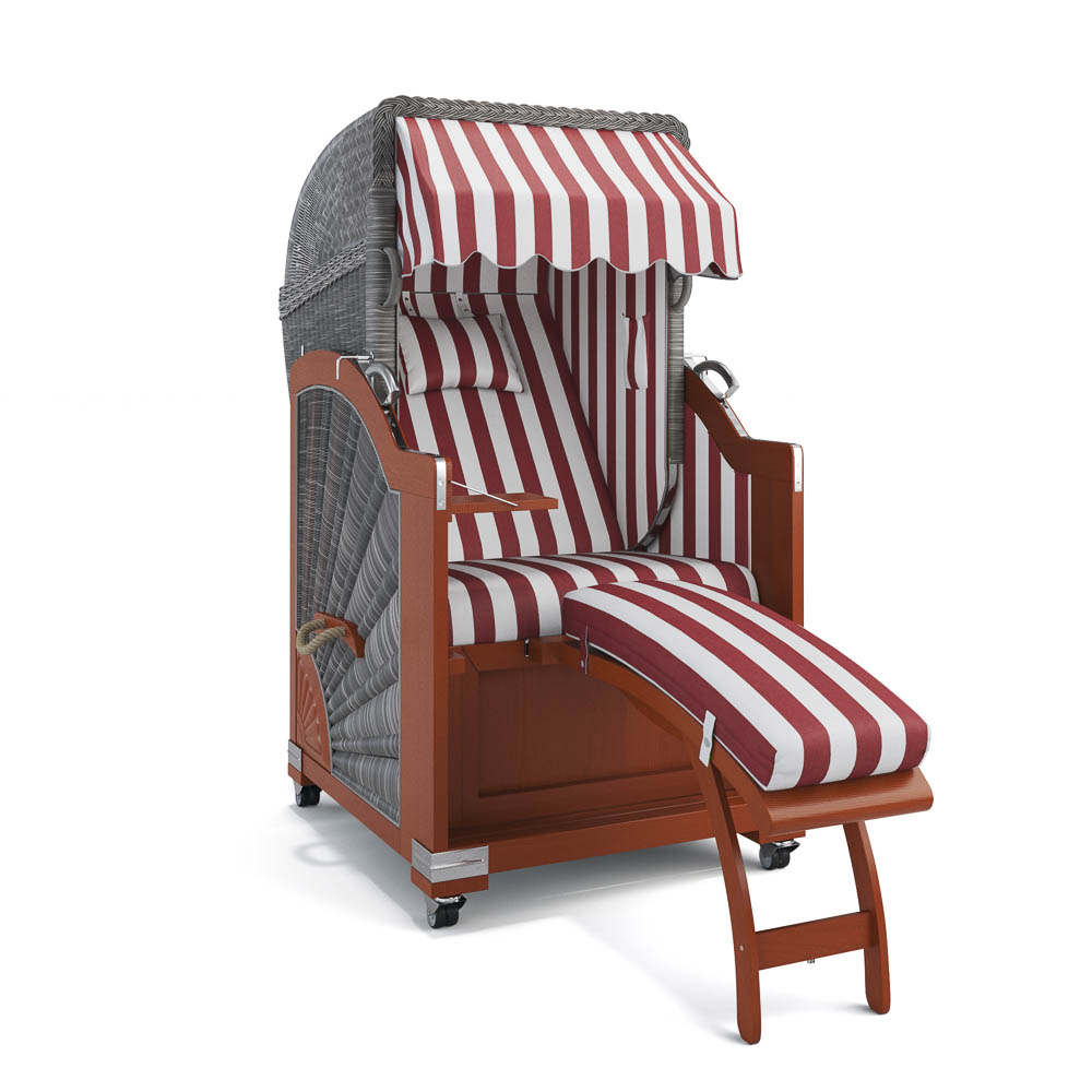 Strandkorb List - Mahagoni