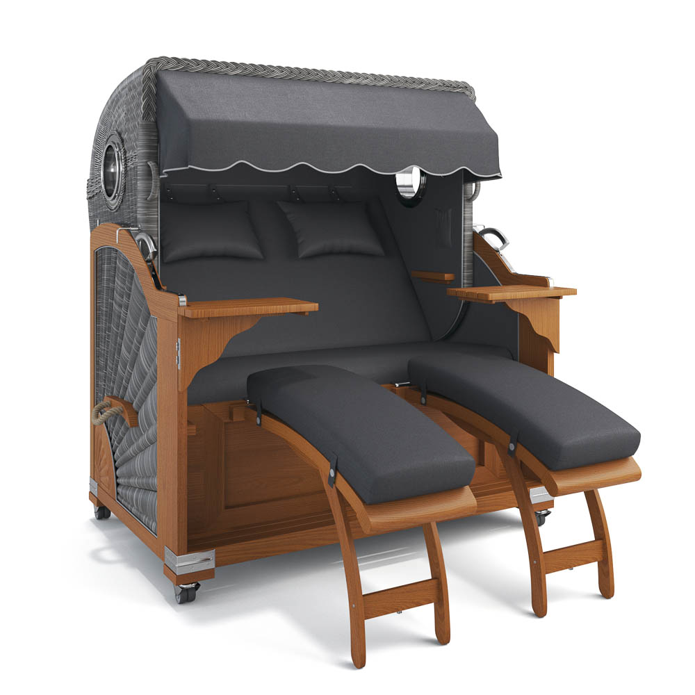 Strandkorb Kampen - Teak