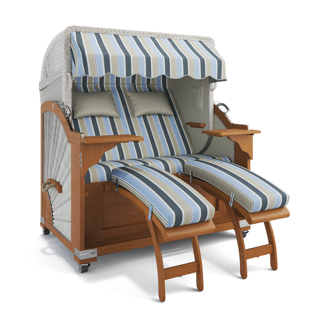 Strandkorb Kampen - Teak