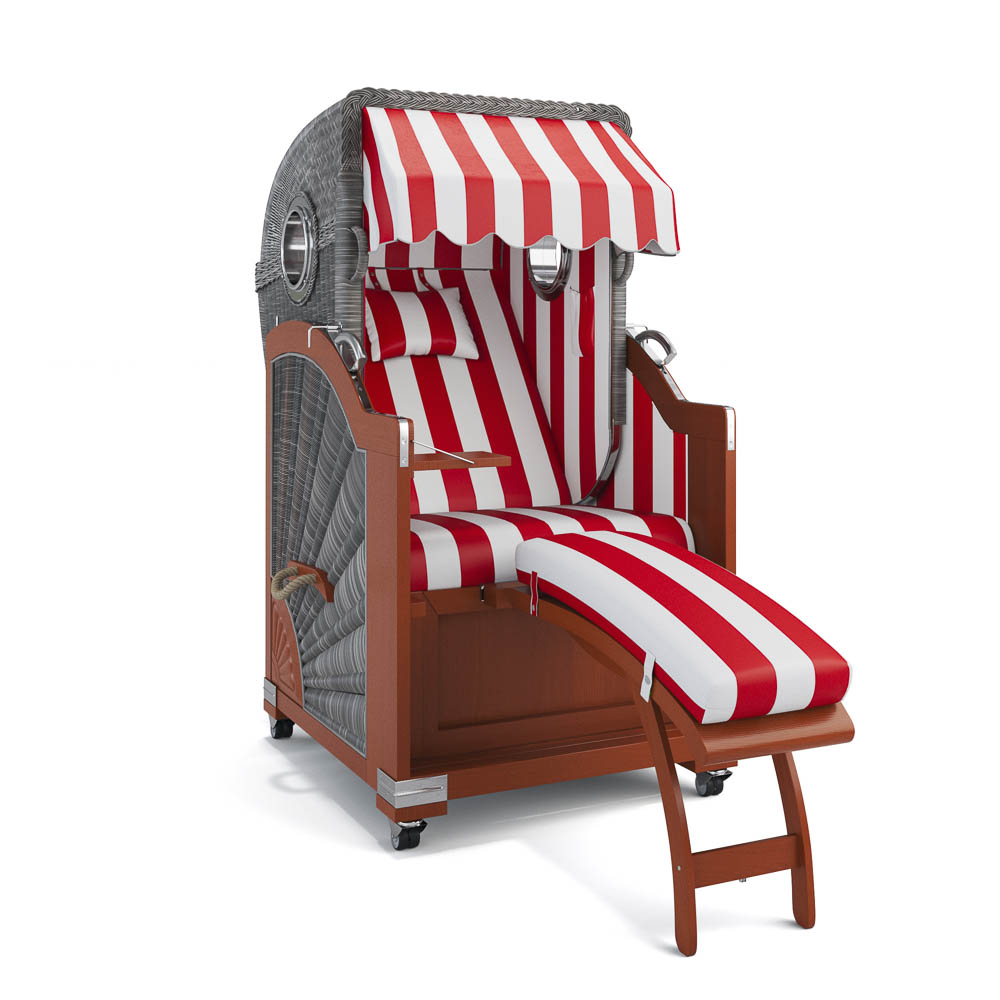 Strandkorb List - Mahagoni