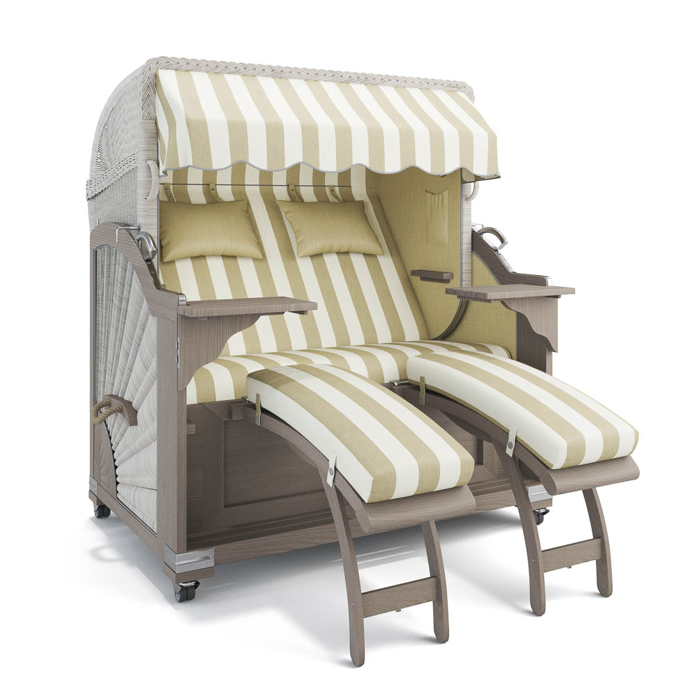 Strandkorb Kampen - Teak Vintage