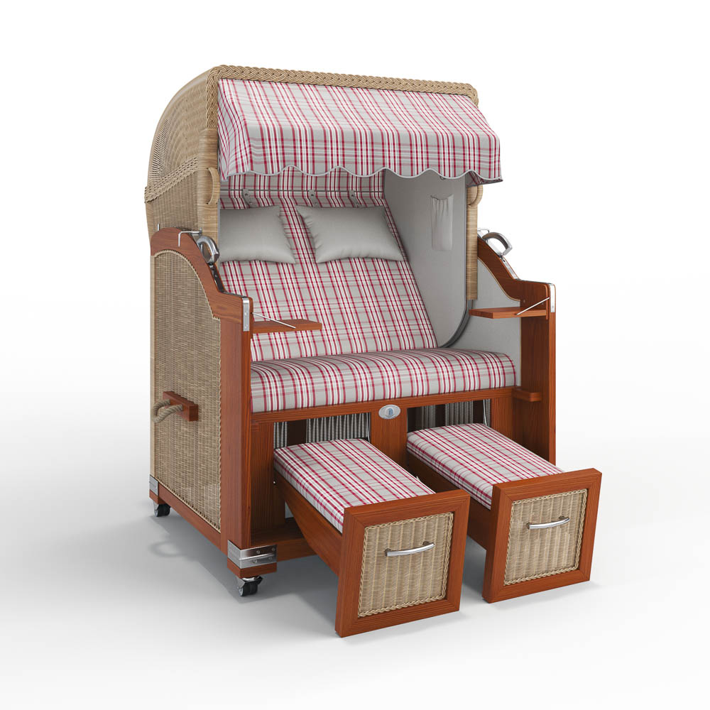 Strandkorb Hörnum - Mahagoni