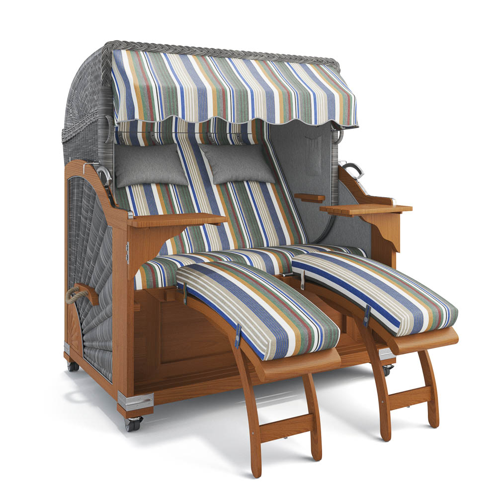 Strandkorb Kampen - Teak