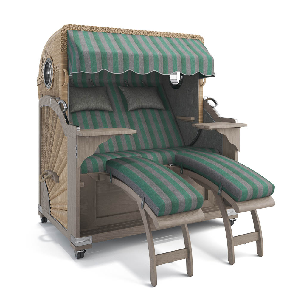 Strandkorb Kampen - Teak Vintage