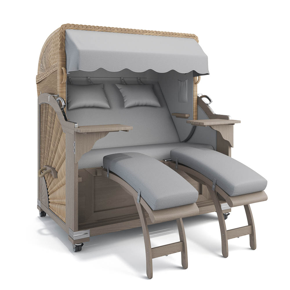 Strandkorb Kampen - Teak Vintage