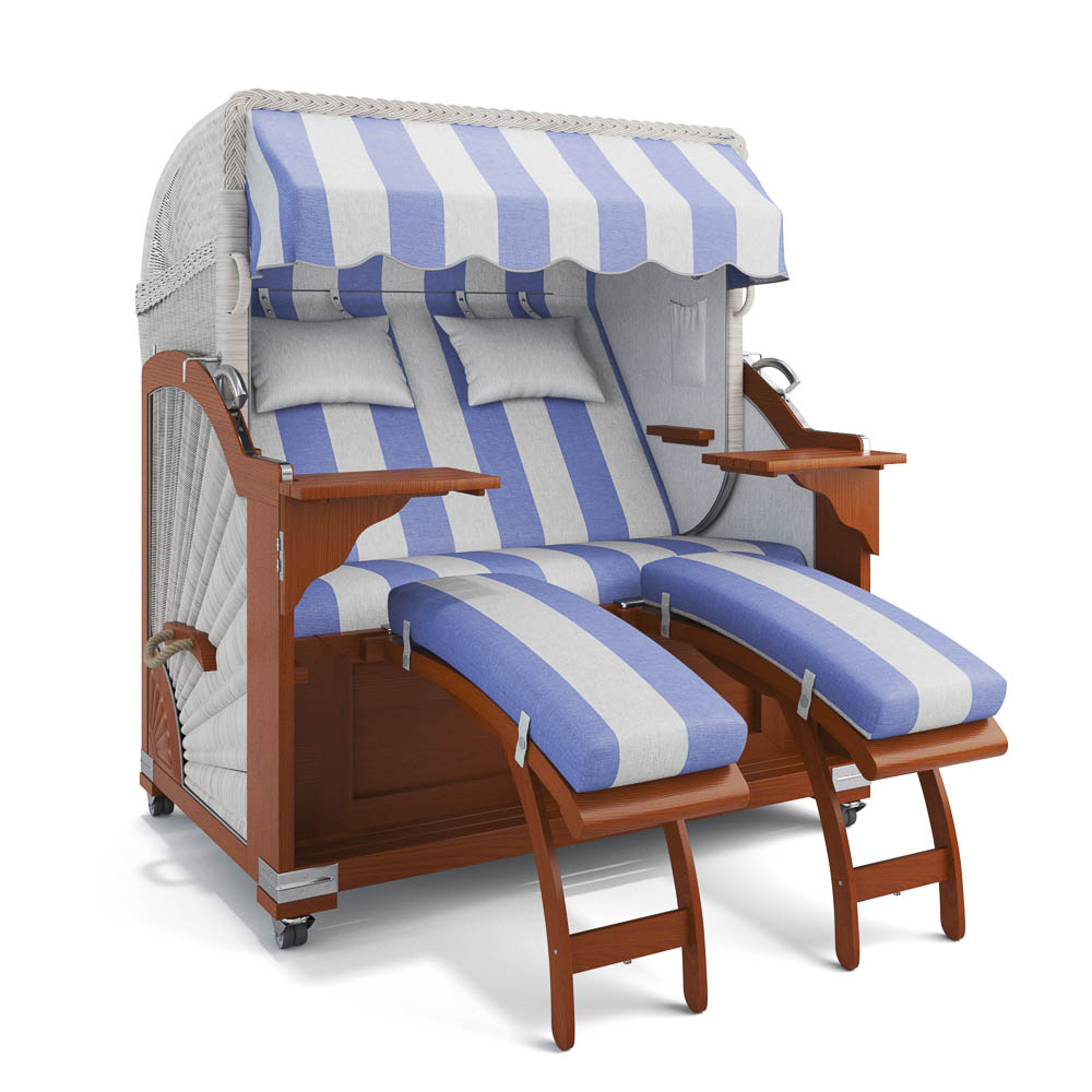 Strandkorb Kampen - Mahagoni