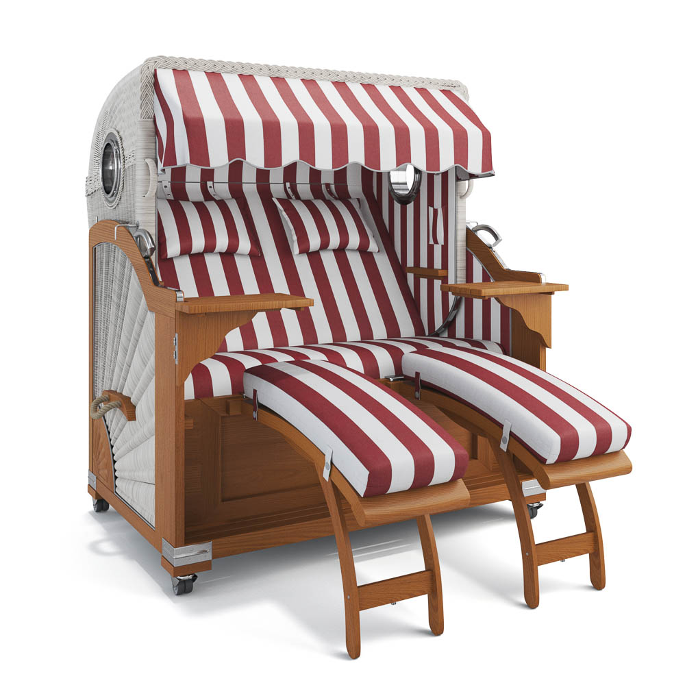 Strandkorb Kampen - Teak