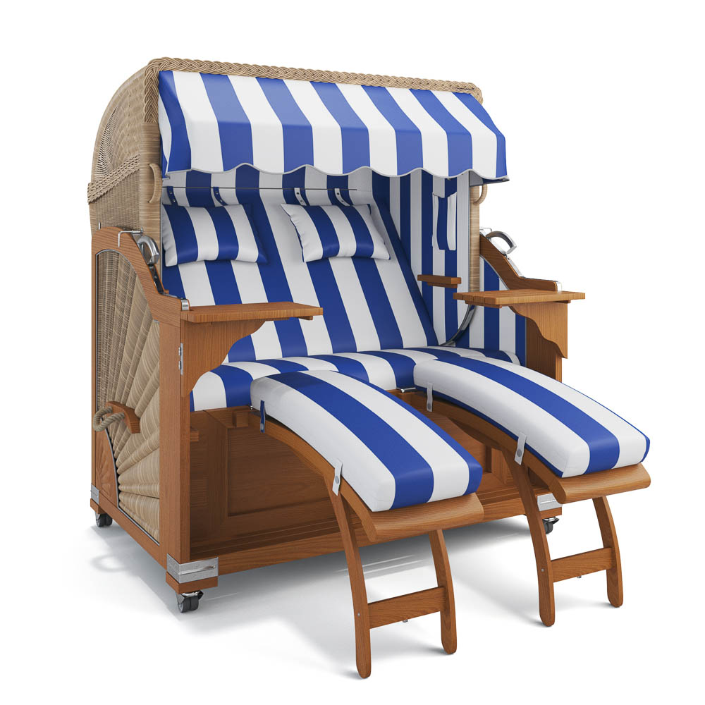 Strandkorb Kampen - Teak