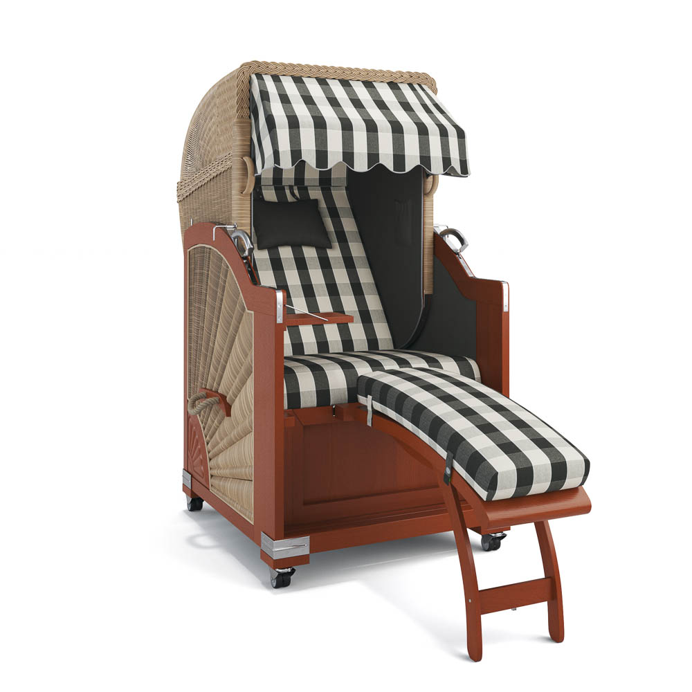 Strandkorb List - Mahagoni