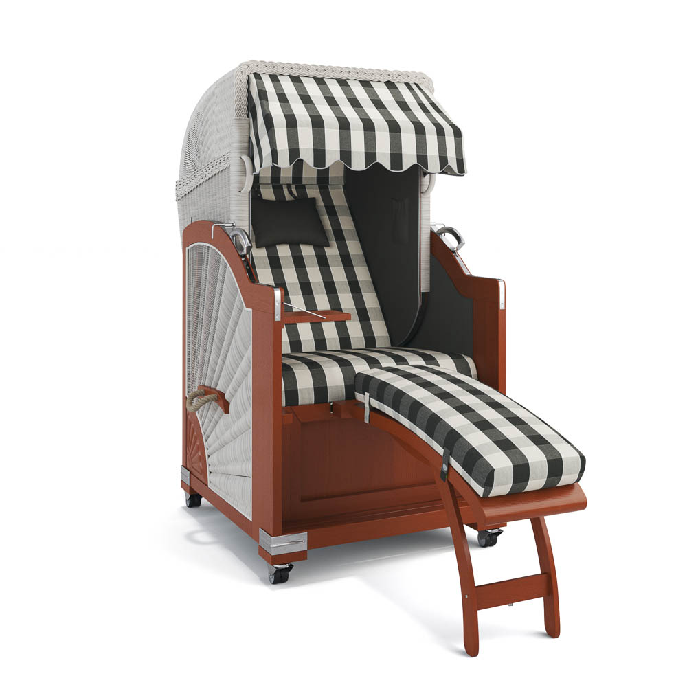 Strandkorb List - Mahagoni