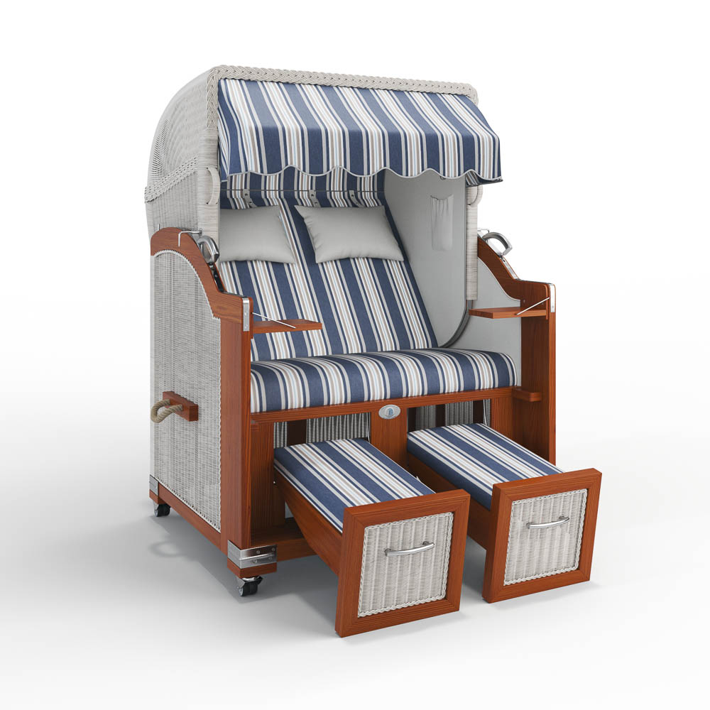 Strandkorb Hörnum - Mahagoni