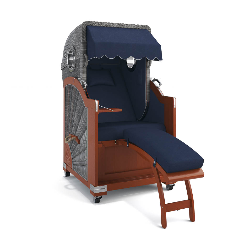 Strandkorb List - Mahagoni