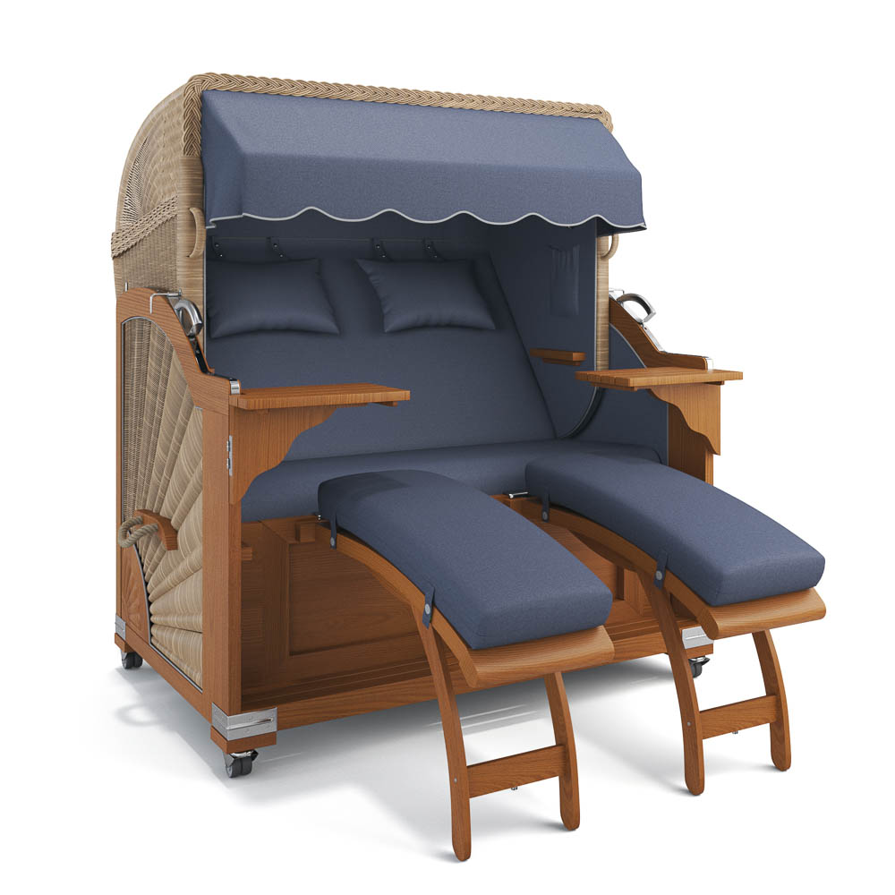 Strandkorb Kampen - Teak