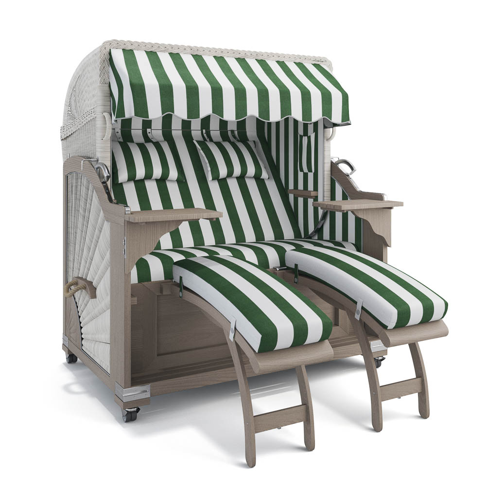 Strandkorb Kampen - Teak Vintage