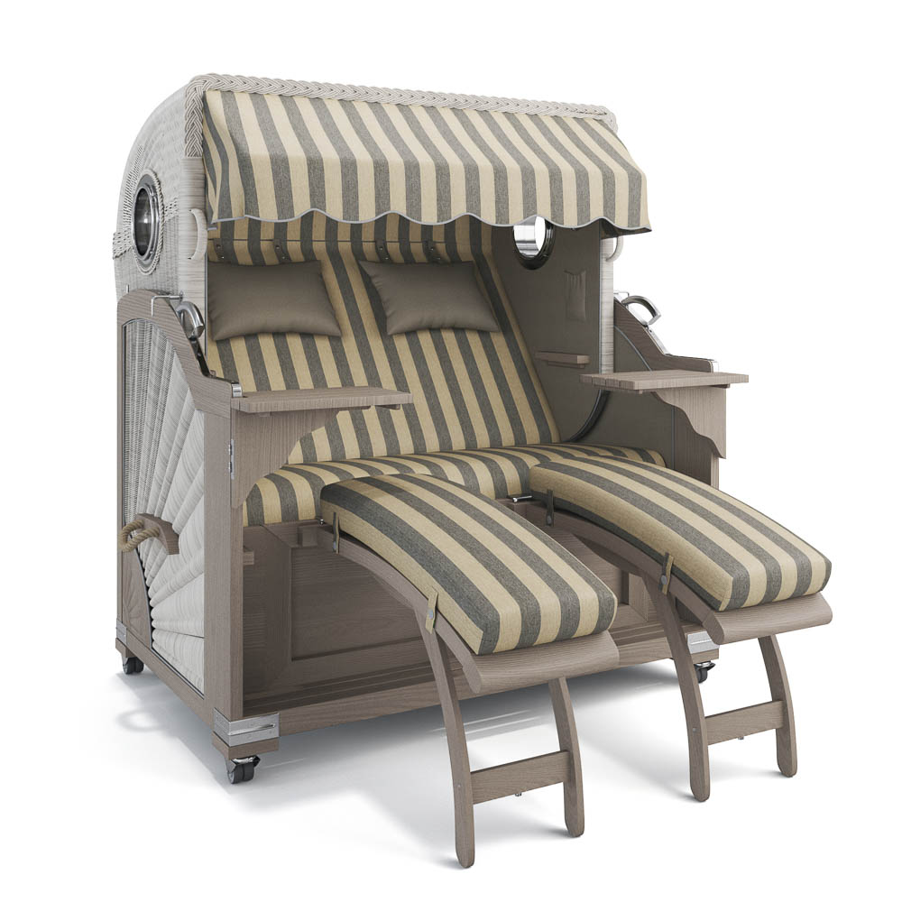 Strandkorb Kampen - Teak Vintage