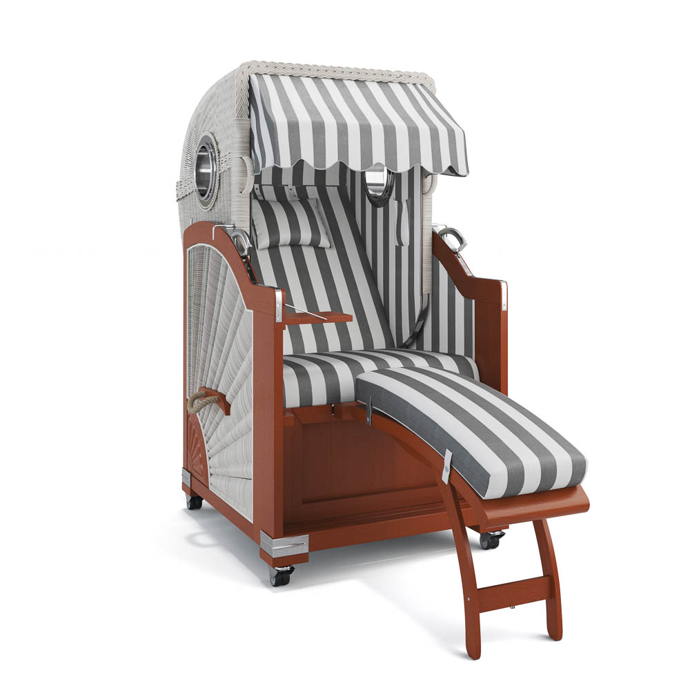 Strandkorb List - Mahagoni