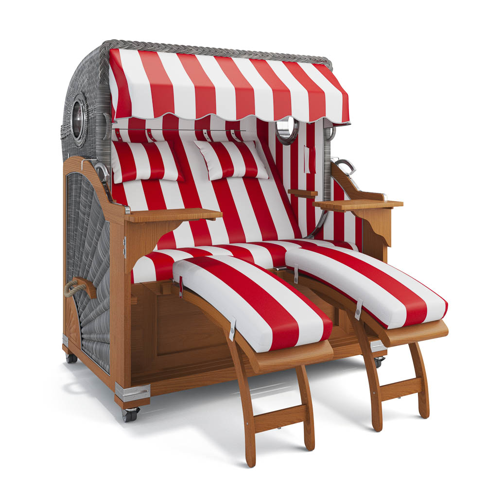 Strandkorb Kampen - Teak