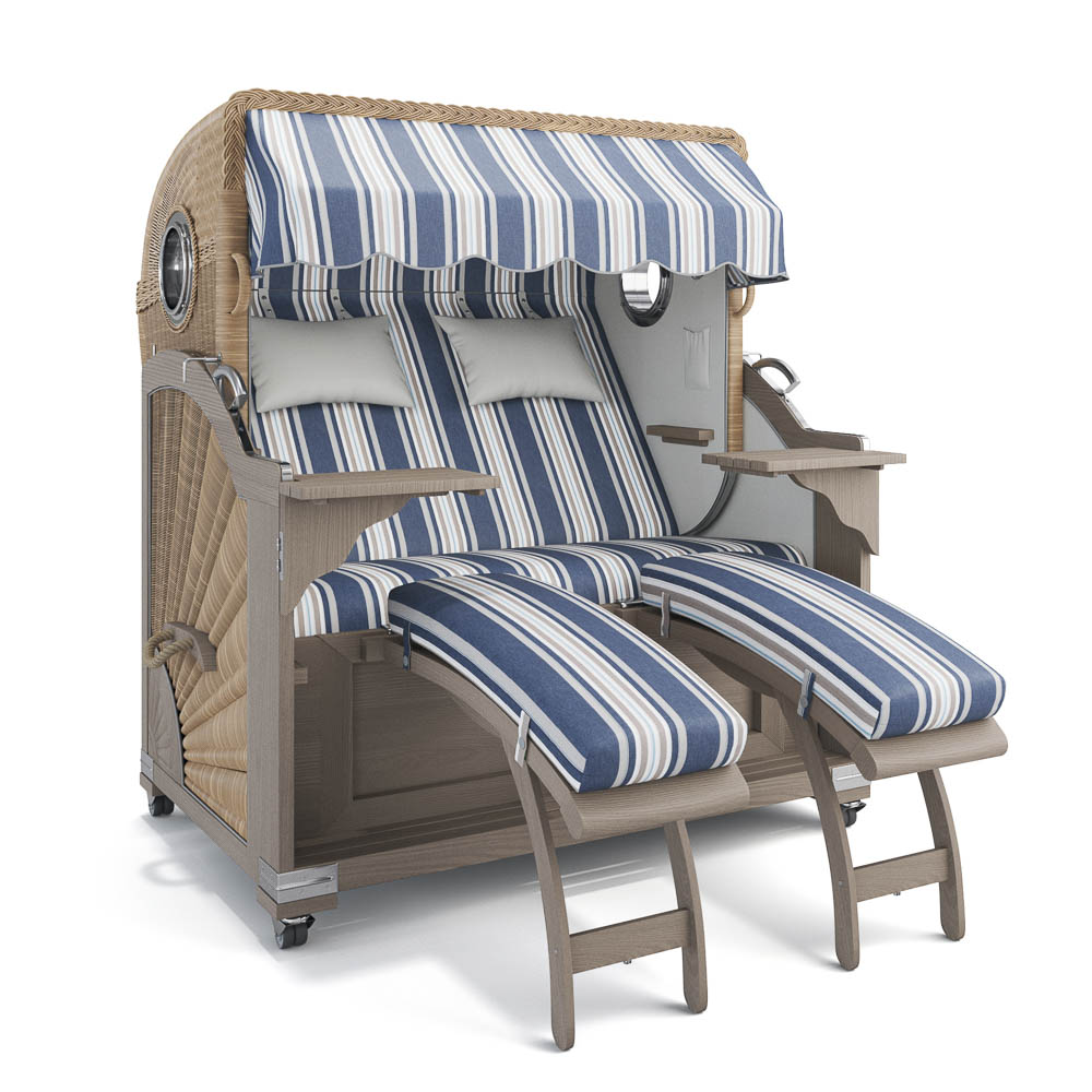 Strandkorb Kampen - Teak Vintage