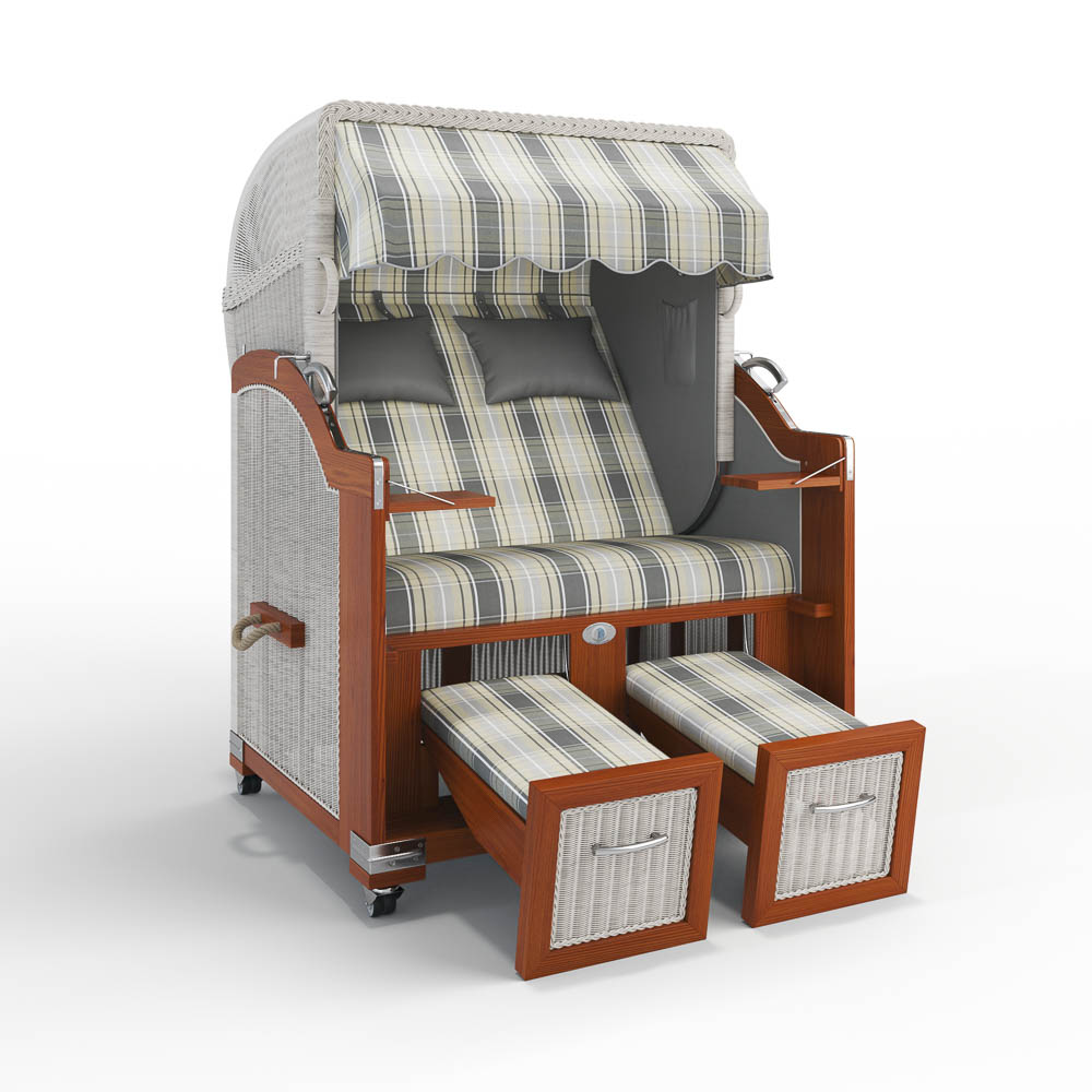 Strandkorb Hörnum - Mahagoni