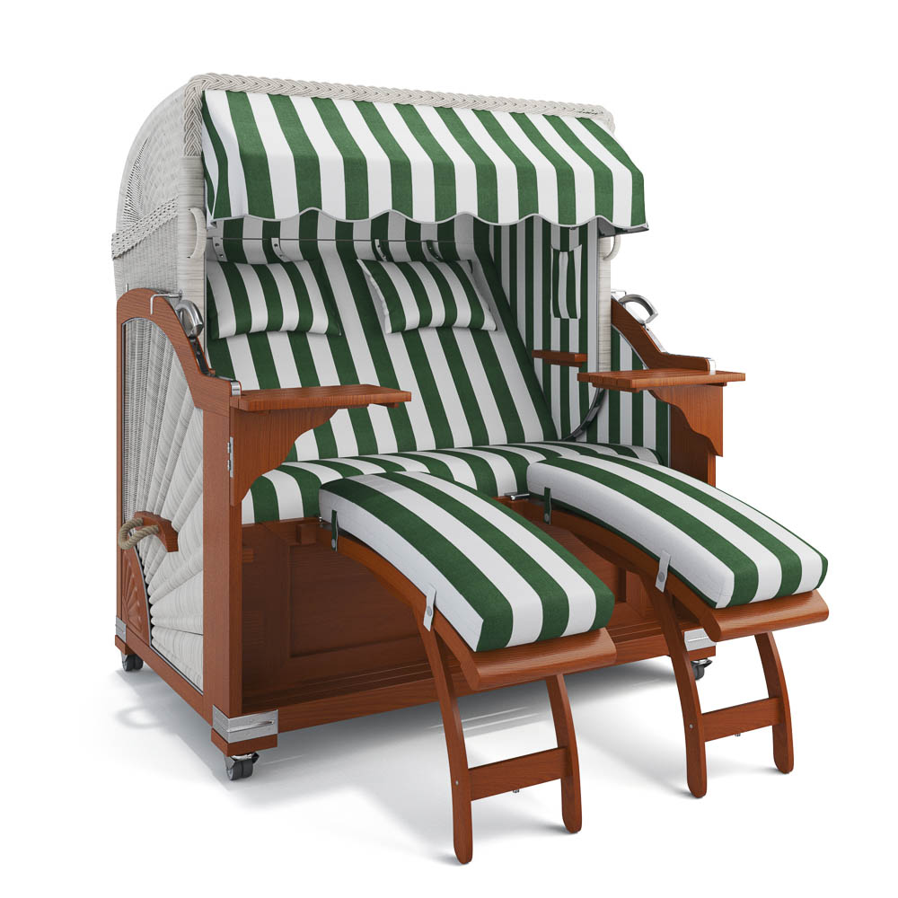 Strandkorb Kampen - Mahagoni