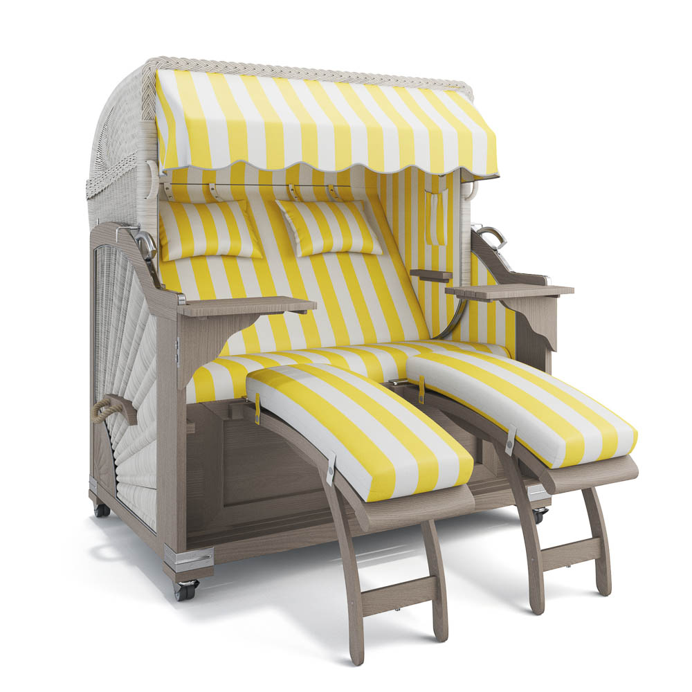 Strandkorb Kampen - Teak Vintage