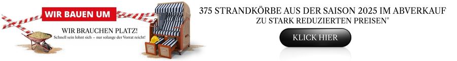 Strandkorb Werksverkauf Aktion bei Strandkorbprofis