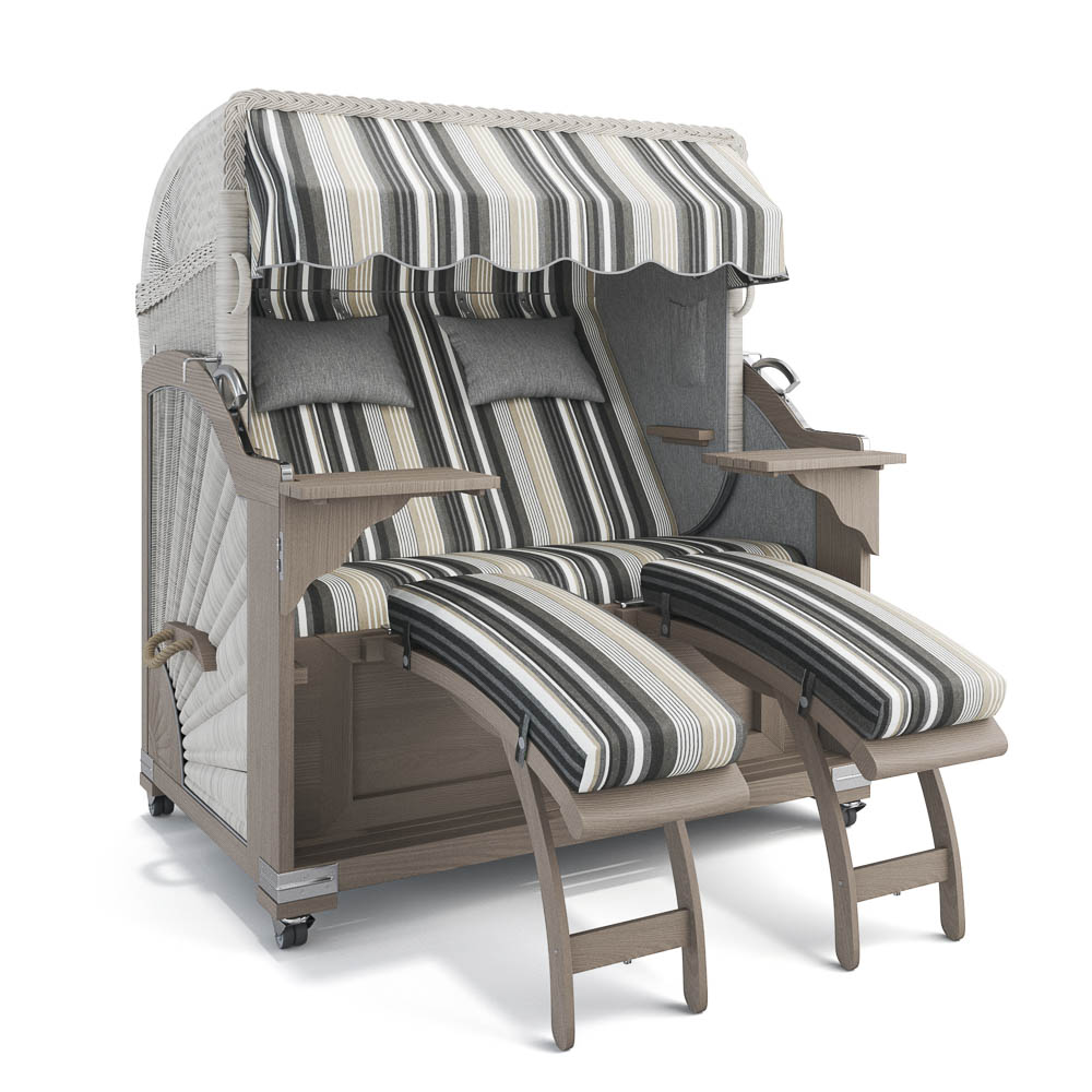 Strandkorb Kampen - Teak Vintage