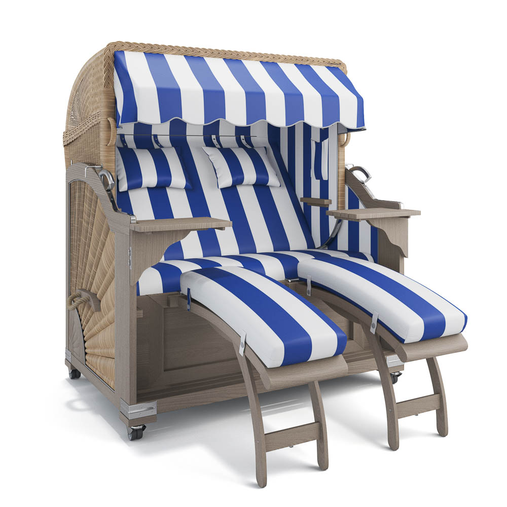 Strandkorb Kampen - Teak Vintage