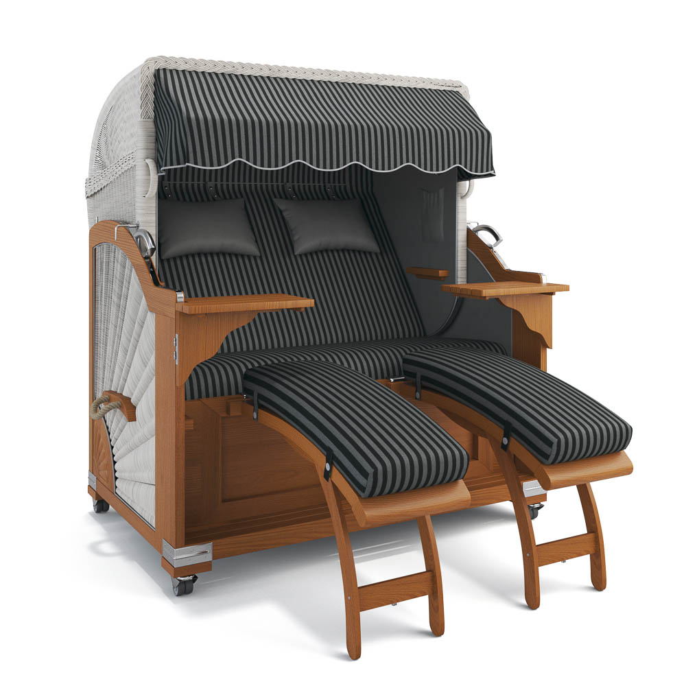 Strandkorb Kampen - Teak
