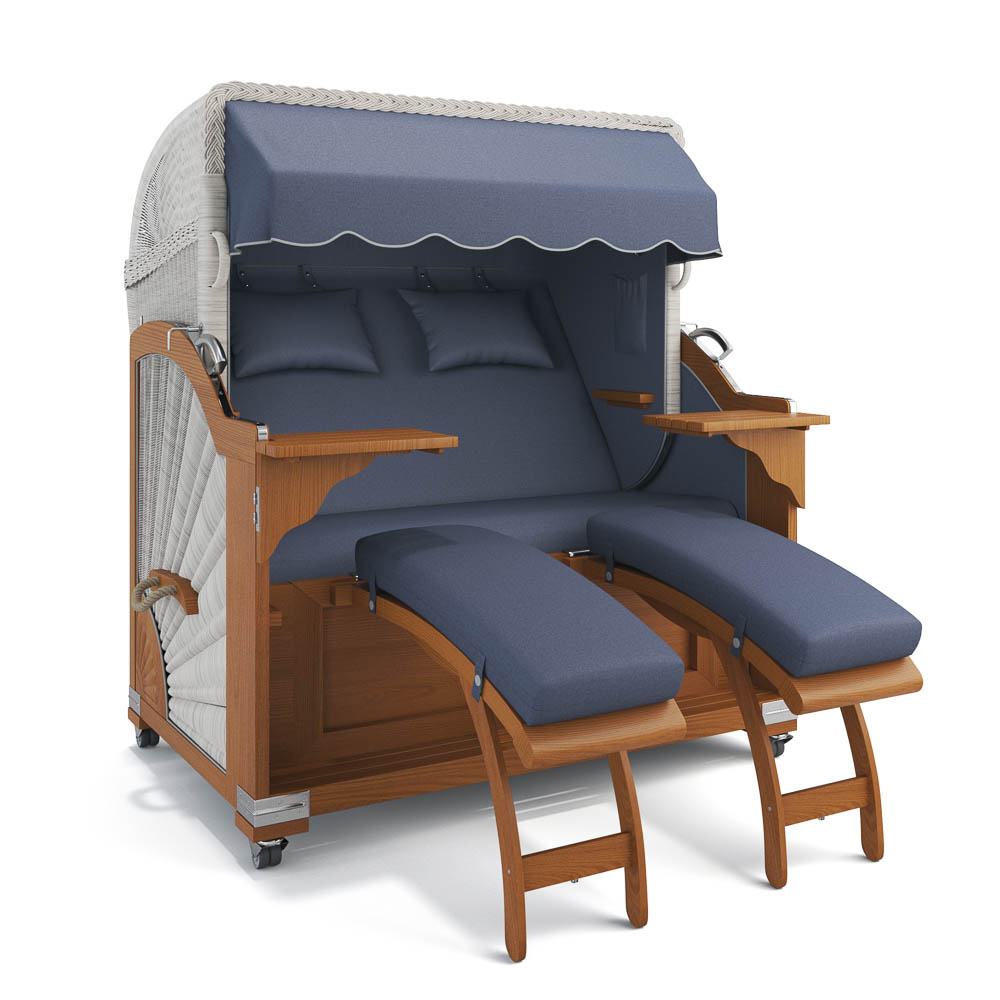 Strandkorb Kampen - Teak