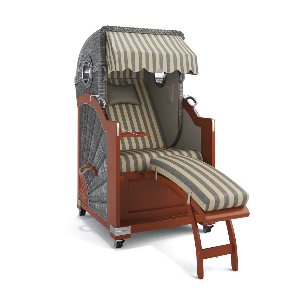 Strandkorb List - Mahagoni