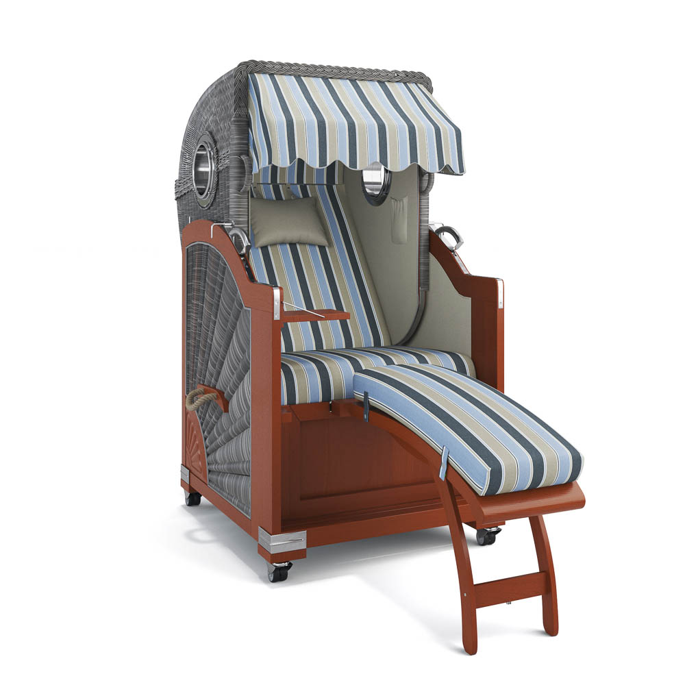 Strandkorb List - Mahagoni