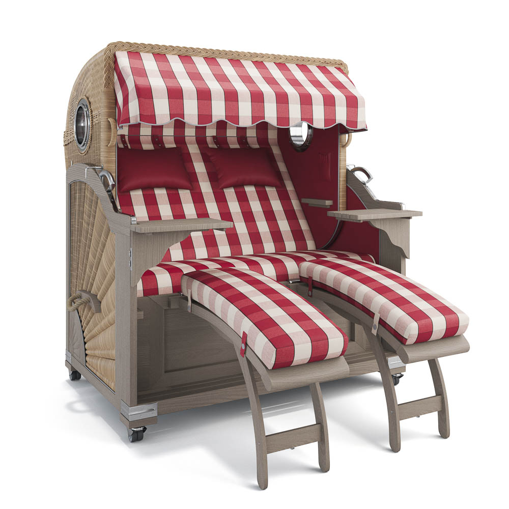 Strandkorb Kampen - Teak Vintage