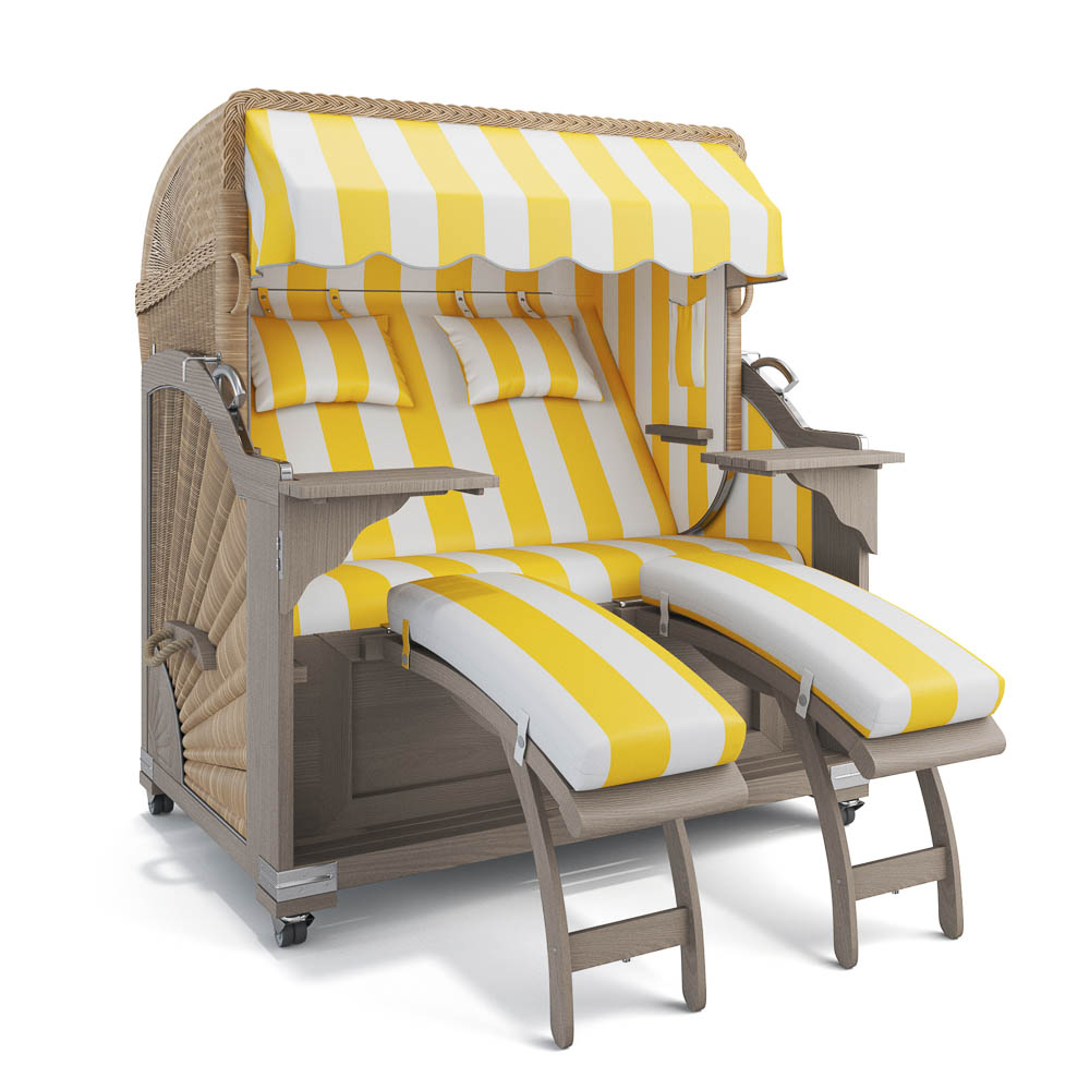 Strandkorb Kampen - Teak Vintage