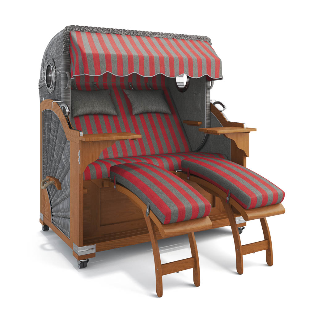 Strandkorb Kampen - Teak