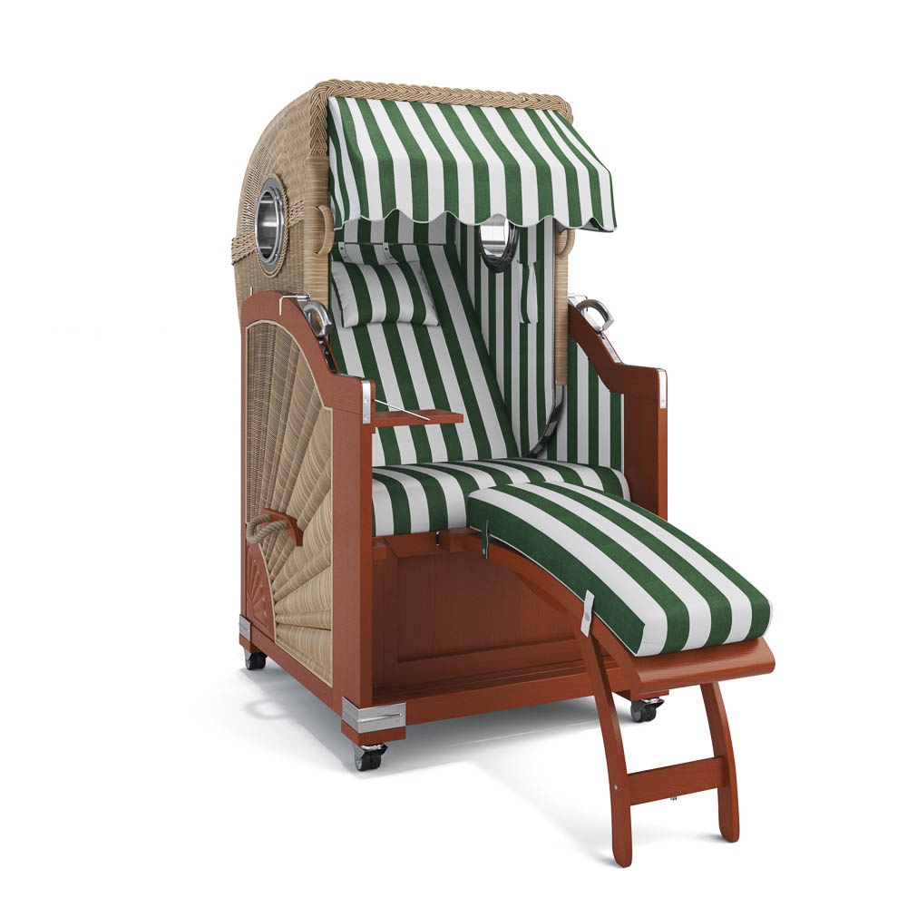 Strandkorb List - Mahagoni