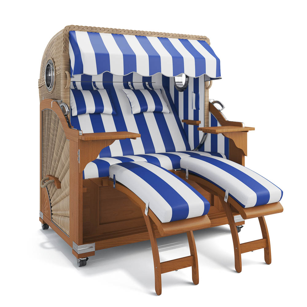 Strandkorb Kampen - Teak