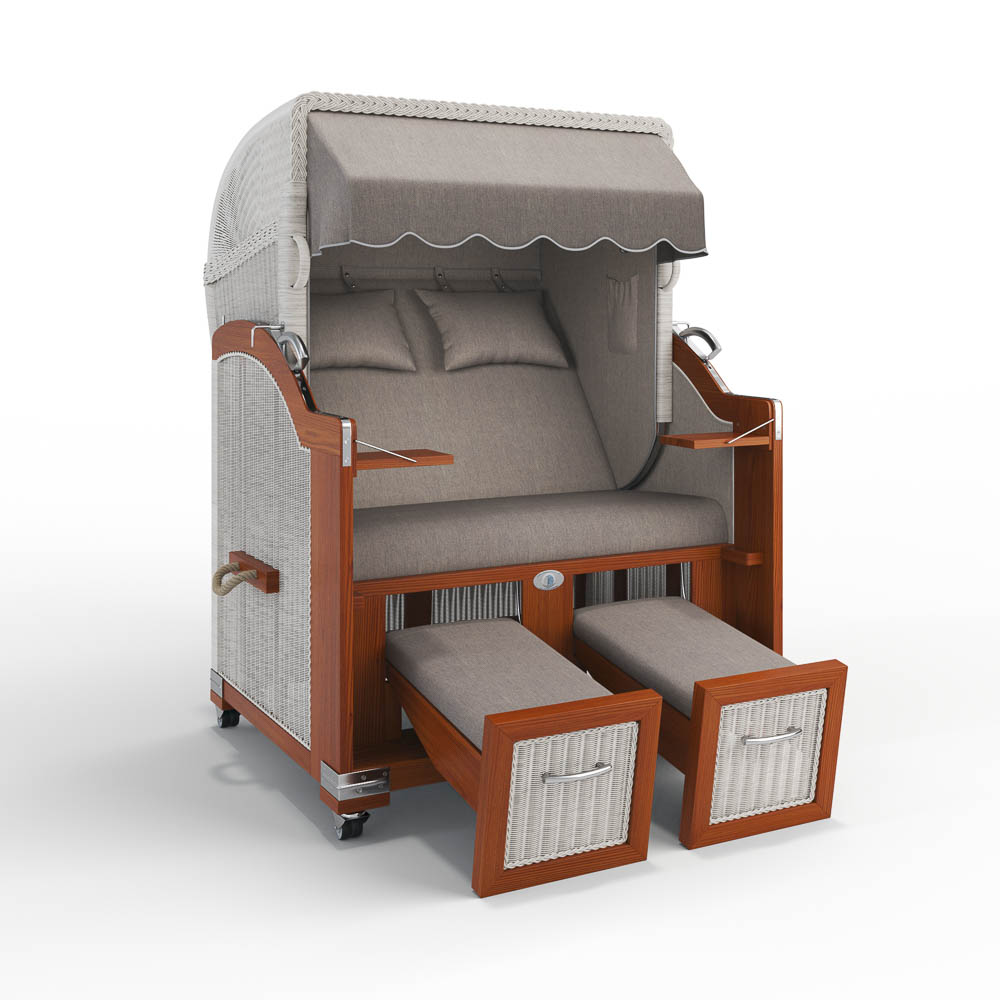 Strandkorb Hörnum - Mahagoni